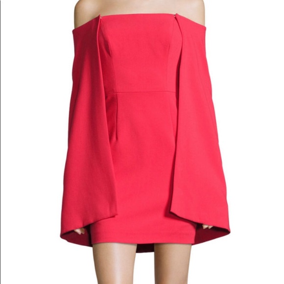 cape sleeve cocktail dress